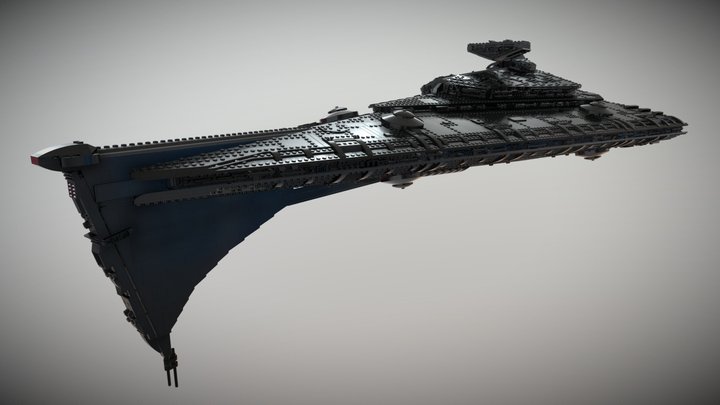 STAR WARS  Eclipse - Class Star Dreadnought LEGO 3D Model