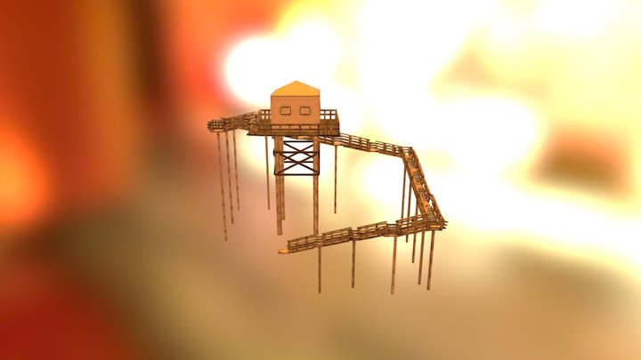 Sketchfab Tower 3D Model