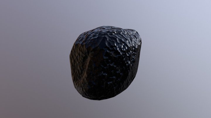 Obsidian Rock 3D Model