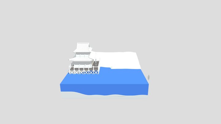 Japanese style house model 3D Model