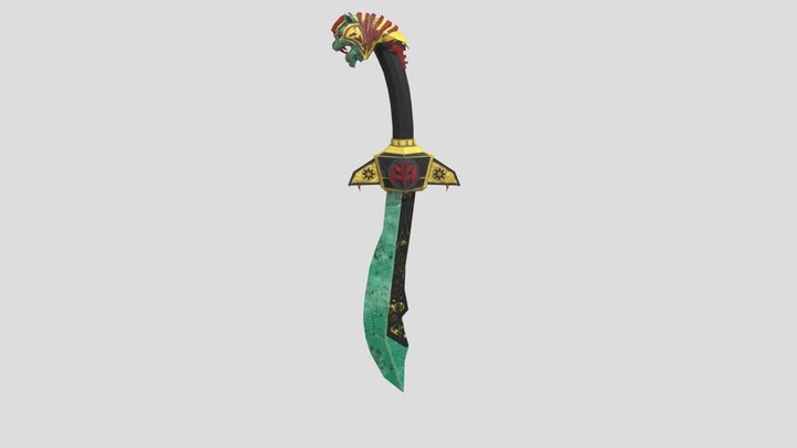 White Dagger 3D Model