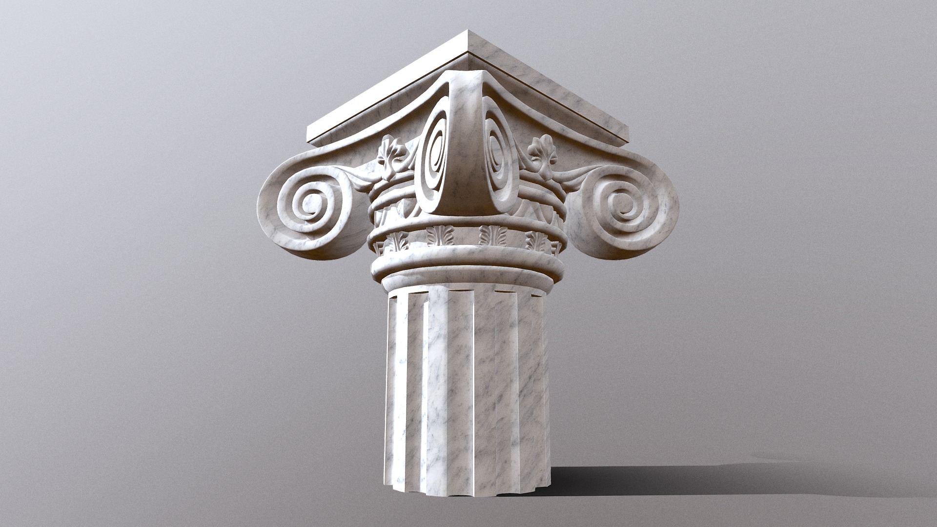 3D model Corinthian Pillar High Poly Model - This is a 3D model of the Corinthian Pillar High Poly Model. The 3D model is about a metal cross with a design.