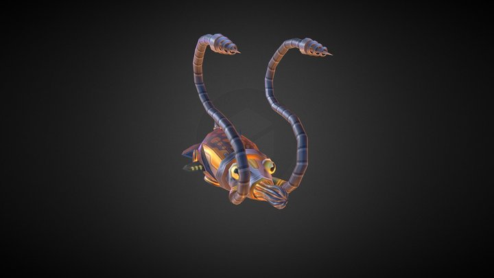 Squid Anim 3D Model