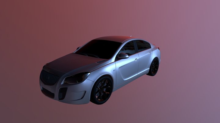 buick regal car 3d model 3D Model