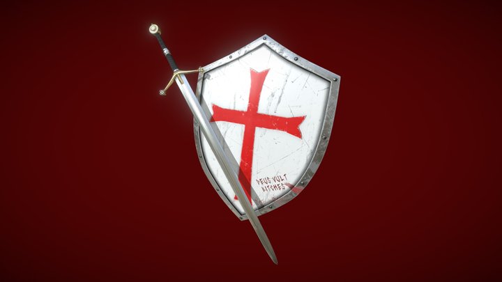 Сlaymore & Crusader Shield 3D Model
