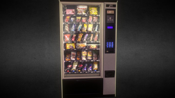 Low Poly Vending Machine – Modelo 3D gratuito STL