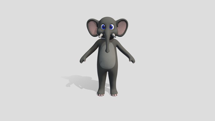 FurSuit Elephant 3D Model