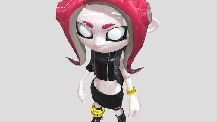 Mannequin Octoling 3D Model