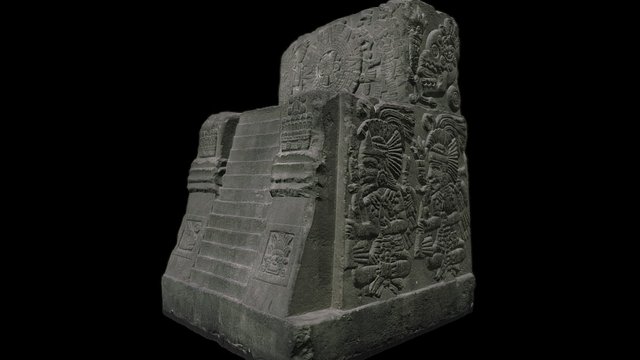 Cast of the stone monument of Motecuhzoma II 3D Model