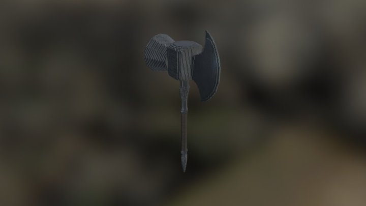 Minecraft 3D Model ~ Thor's New Weapon 3D Model