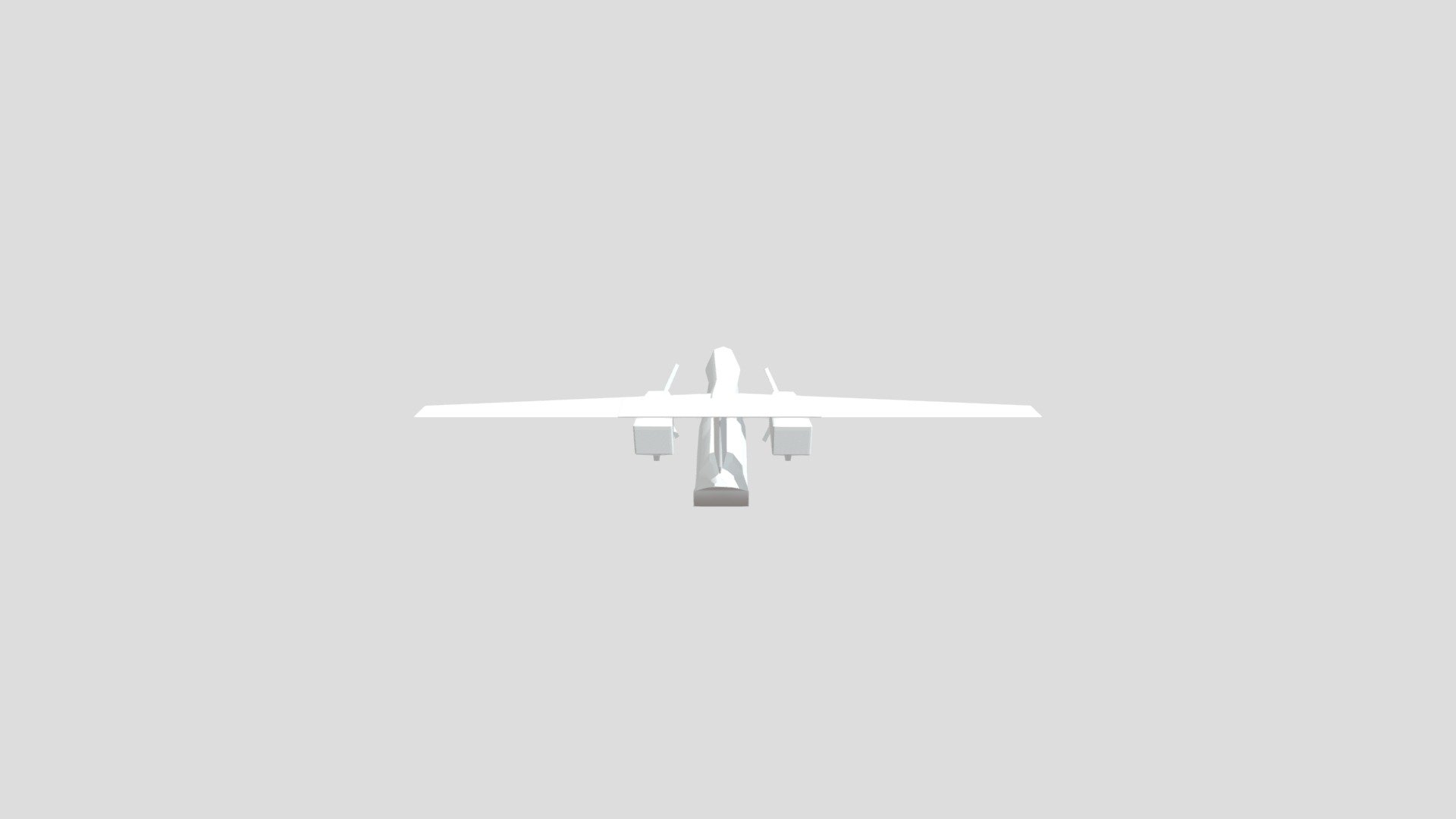 low poly UAV