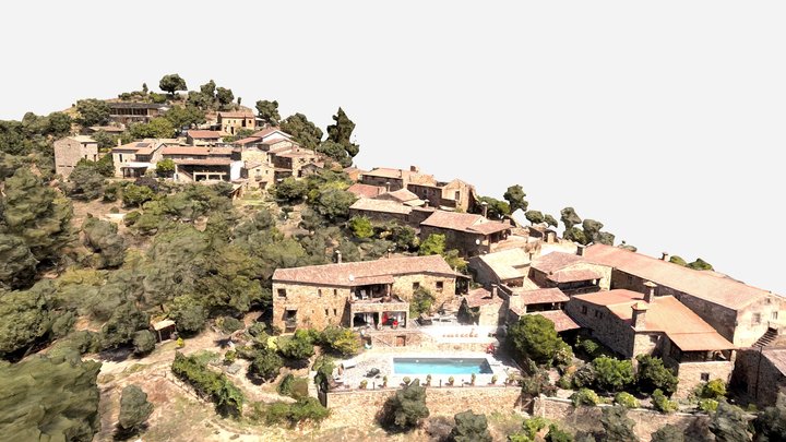 Portuguese Village in 3D: An Aerial Tour 3D Model