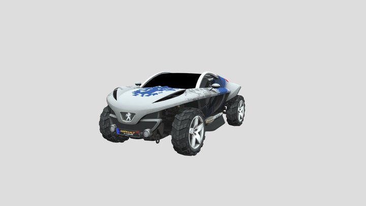 2003 peugeot hoggar concept  car 3D Model