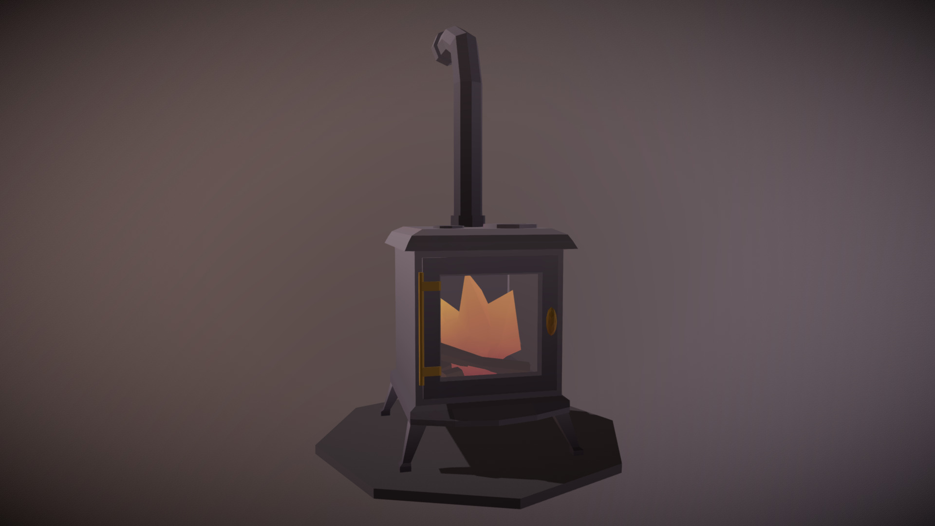 #3december Day 2: Wood Stove - 3d Model By  Lowpoly  [912fdee] - Sketchfab