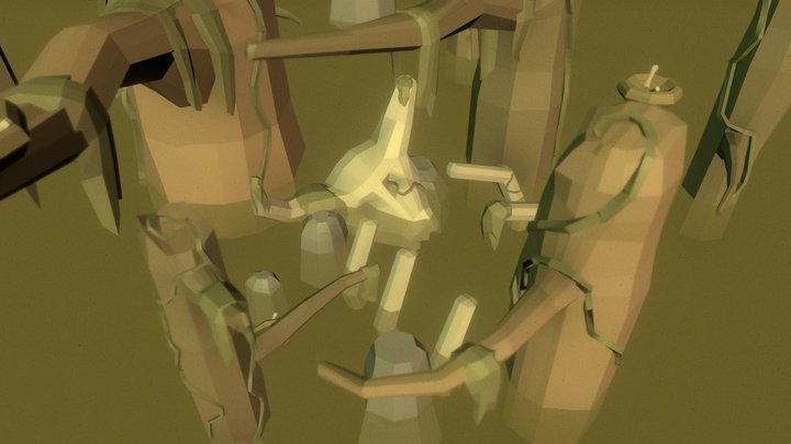 Swamp - Level Design 3D Model