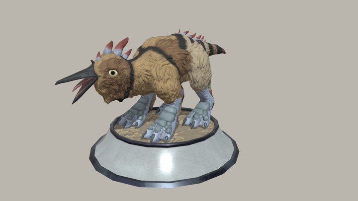 Sandy Maned Guolf 3D Model