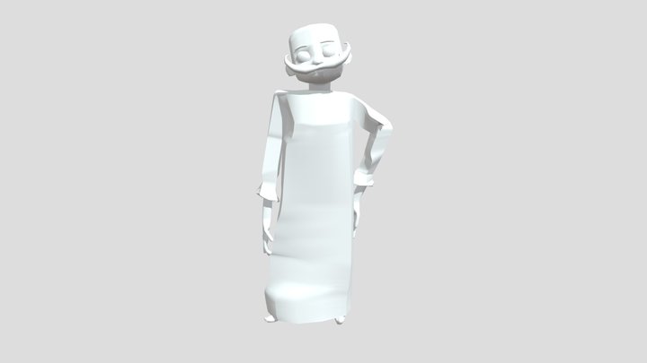 Character Contrapposto Pose Alembic 3D Model
