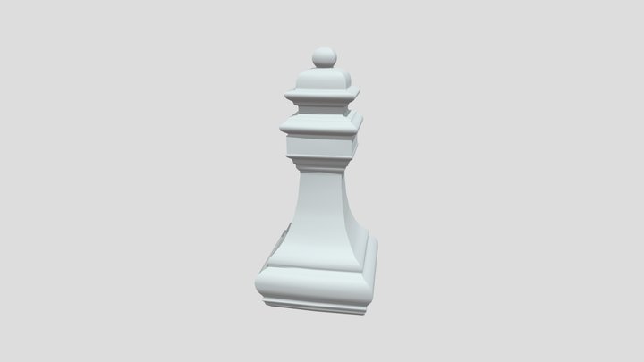 Pieza de Ajedrez (Dama) 3D Model