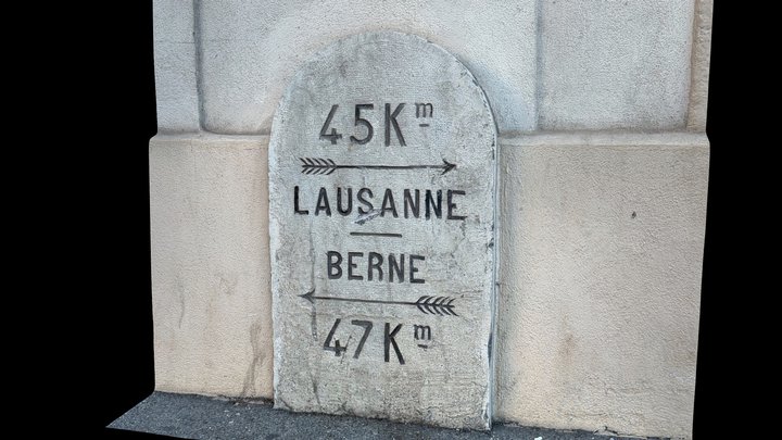 Route cantonale Lausanne - Berne km 45 – Modello 3D gratuito STL