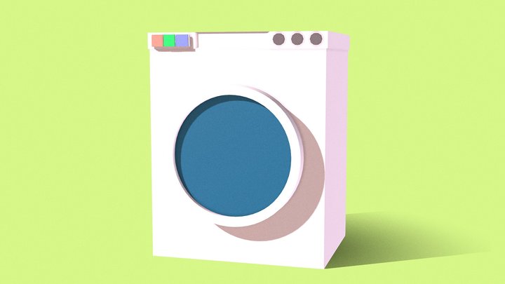 Washing Machine 3D Model