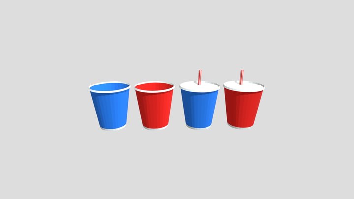 Party Cups / Copos De Festa 3D Model