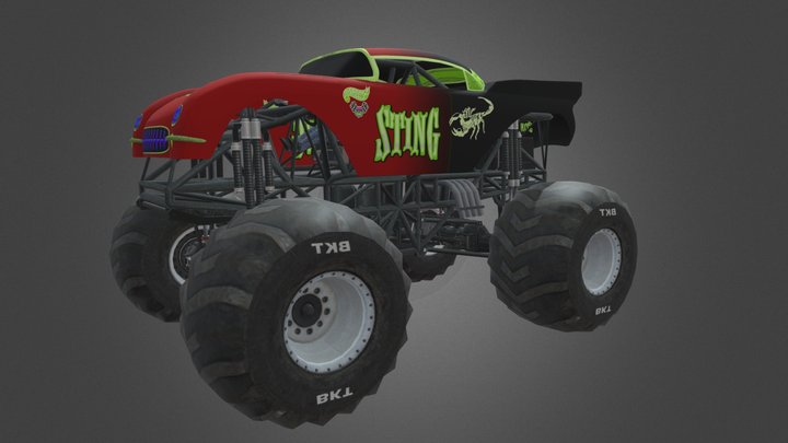 Monster Tuck Sting 3D Model