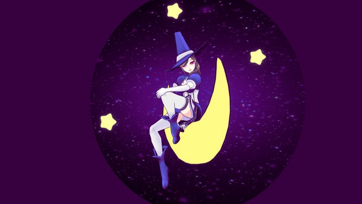 astronomy witch 3D Model