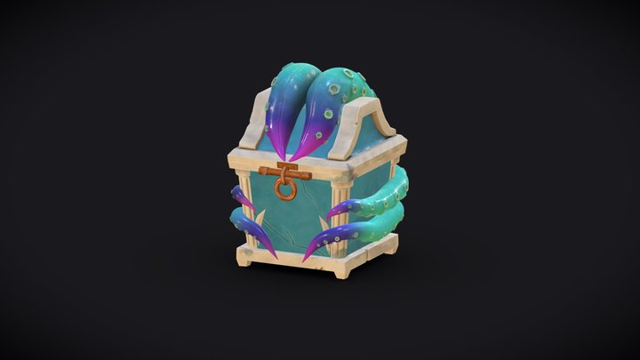 Sea King's Chest - Octopus 3D Model