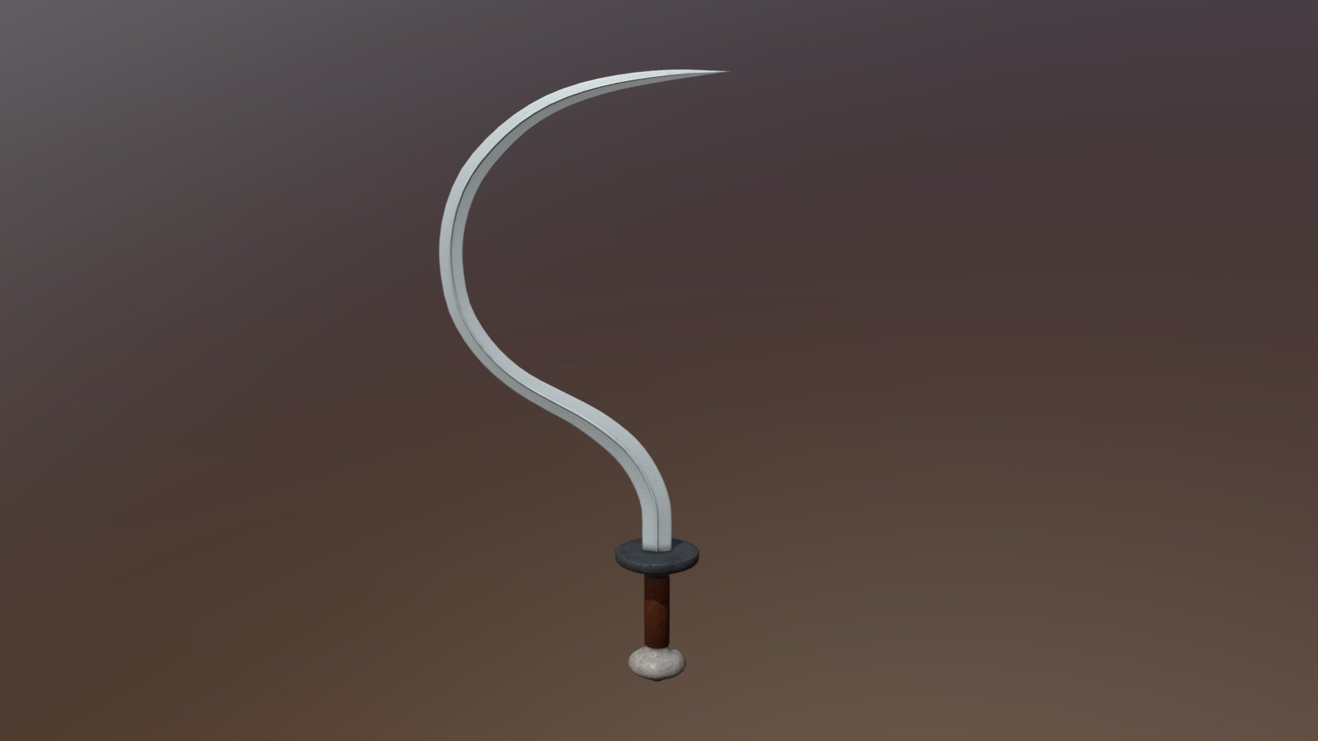 Shotel - African Curved Sword (v.1) — Sketchfab embed 3D viewer