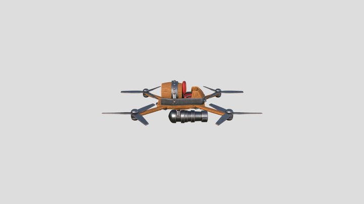 MEDIEVAL DRONE clash of clans stylezed 3D Model