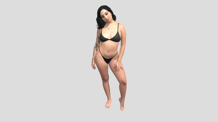 Confidence in Black Bikini – Modello 3D gratuito STL