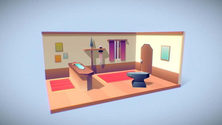 Homely Blacksmith 3D Model