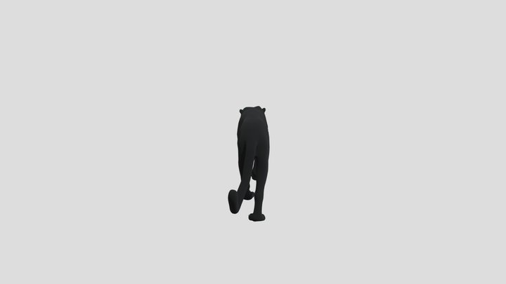 Leopard_ Walk 3D Model