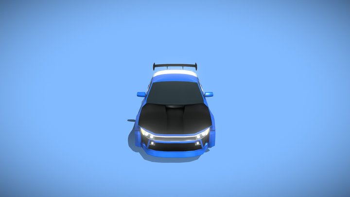 C5 - Game optimized car 3D Model