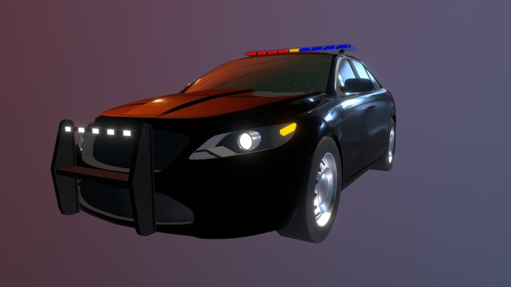 Police Car (WIP) 3D Model