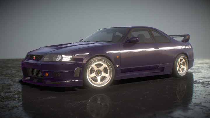 1995 Nissan skyline r33 Nismo 400r 3D Model