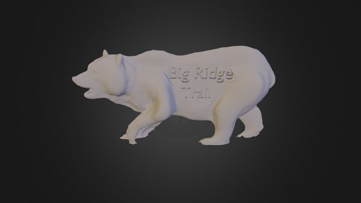 Bear Sign Big Ridge Trl1 3D Model