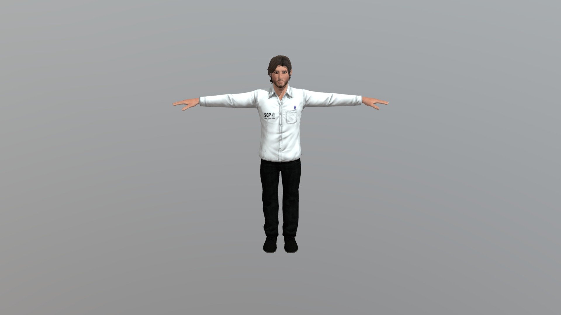 Scientist 3d model