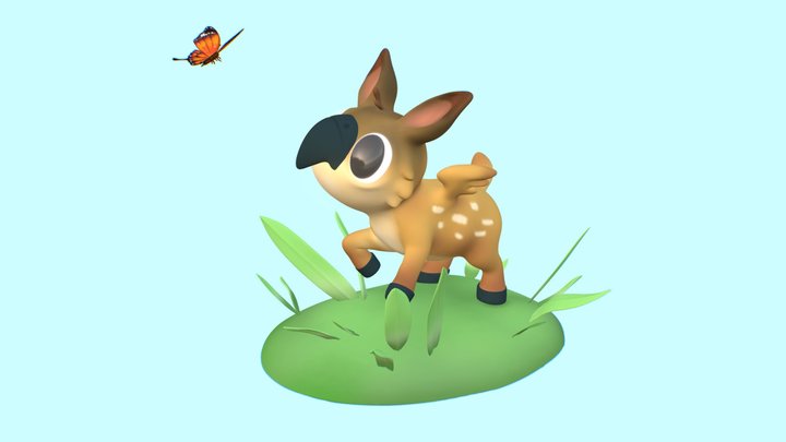 Griffawn Calf 3D Model