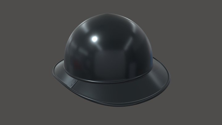 war helmet gray 3D Model