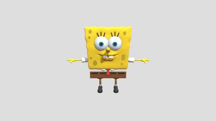 Bob esponja sentado - 3D Dealer