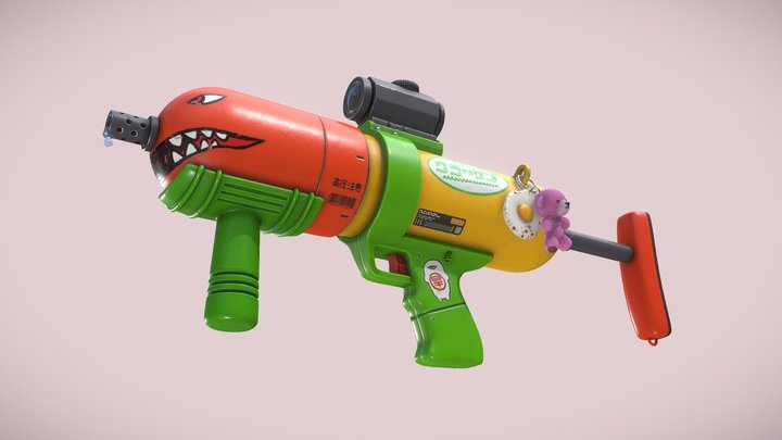 Water Gun 3D Model