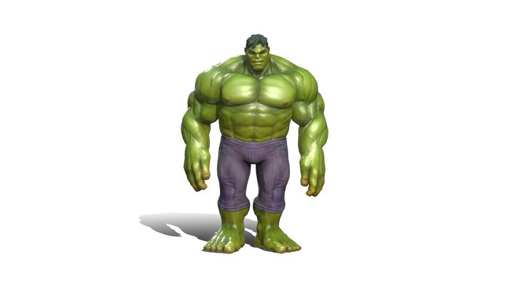 Hulk - Searching Pockets 3D Model