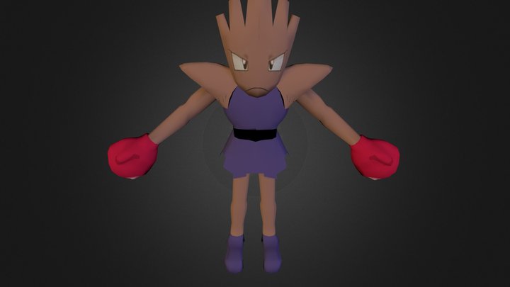 Hitmonchan Redone 2 3D Model