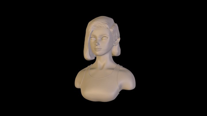 Woman's bust 3D Model