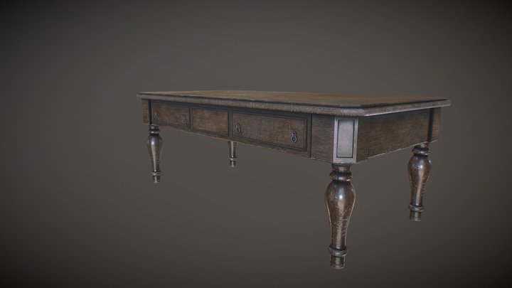 Old table 3D Model