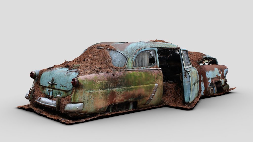 Pine Needle Car (Free Raw Scan)