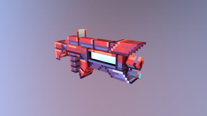 SciFi Rifle 3D Model