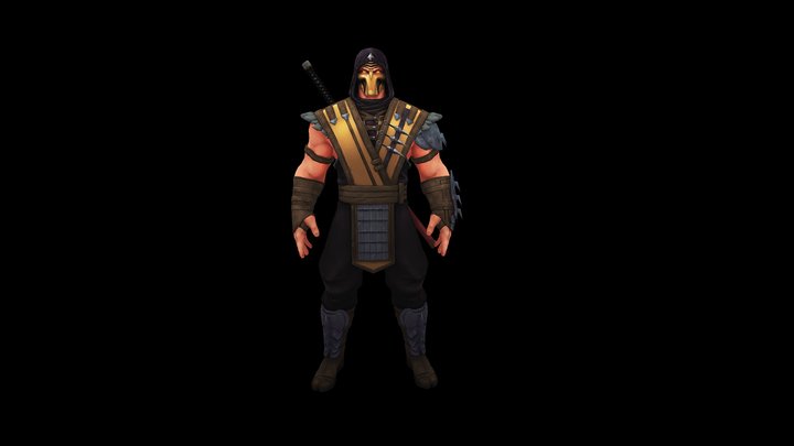 Scorpion Handpainted Character 3D Model