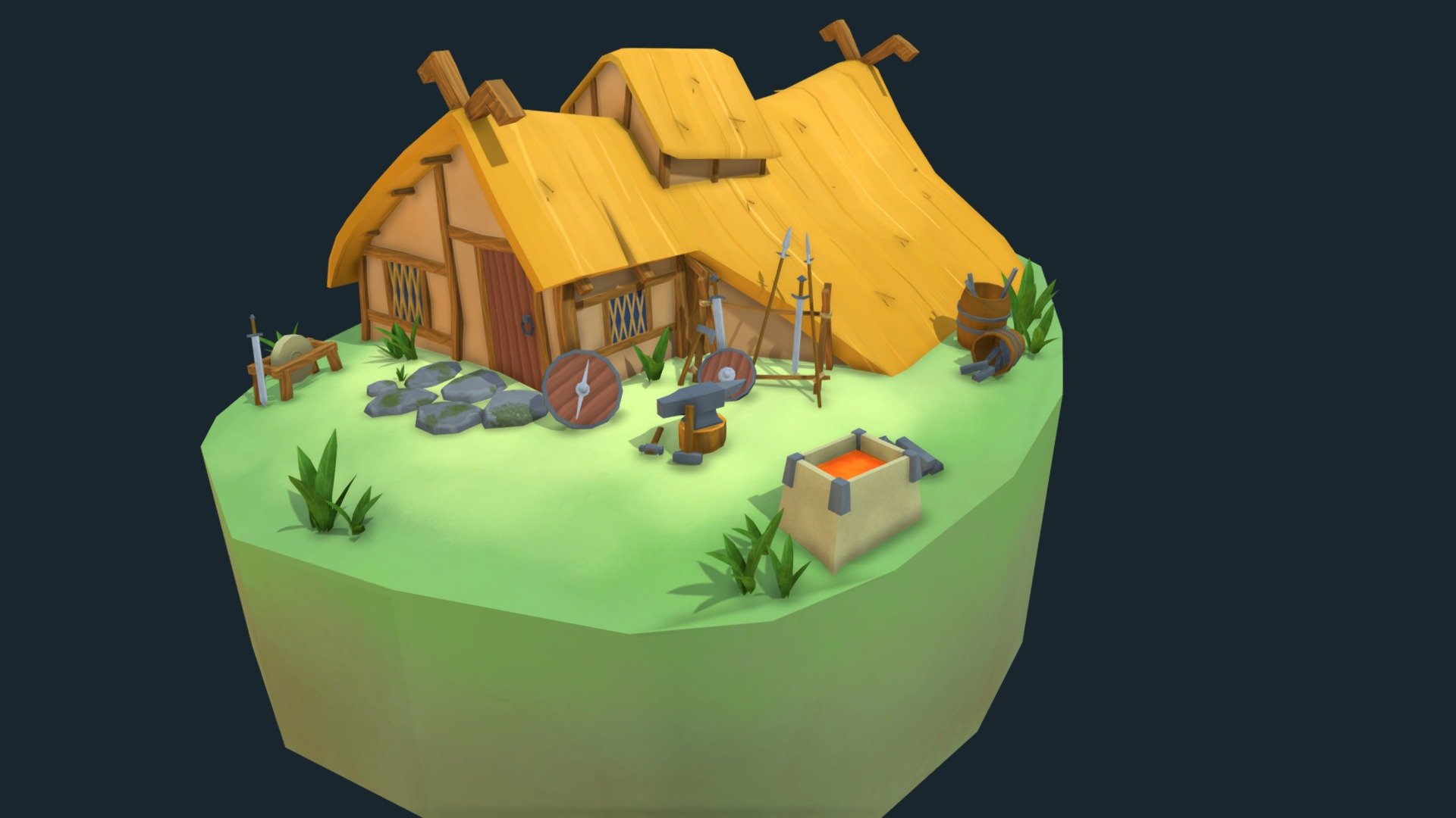 Stylized Viking Blacksmith
